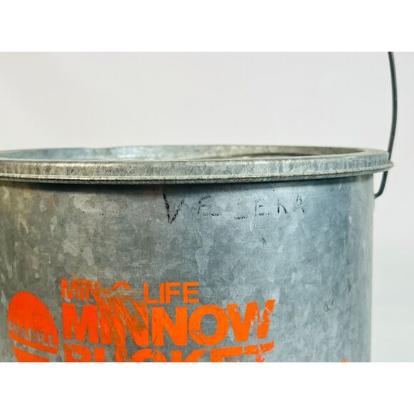 Vintage Frabill Min-O-Life Galvanized Full Floating Bucket Fishing Fisherman - Picture 6 of 10